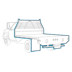 Flat Bed Upfit Truck