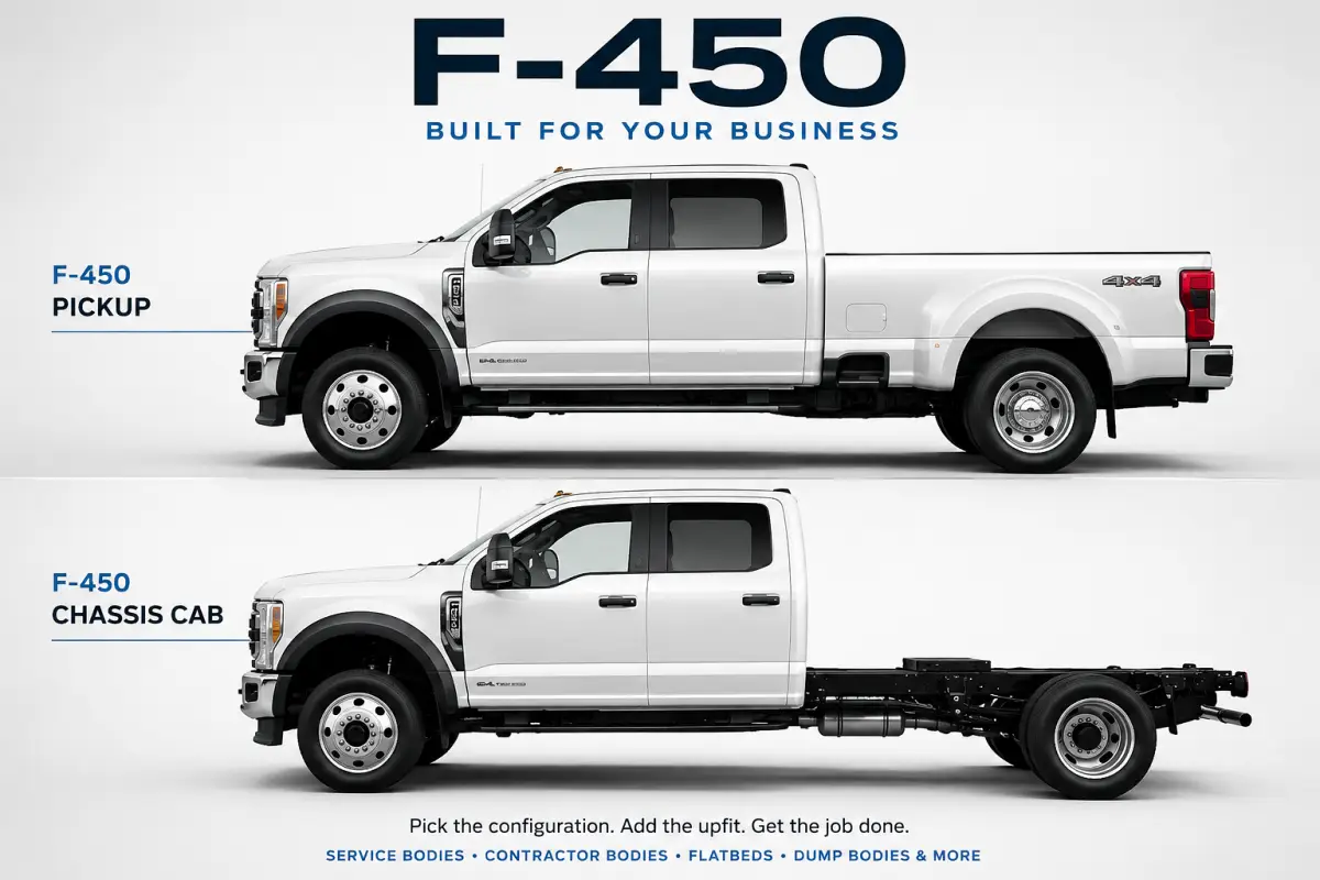Ford F-450 pickup and chassis cab commercial trucks for Southwest Florida businesses